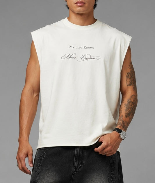 "KHAOS" SLEEVELESS T-SHIRT